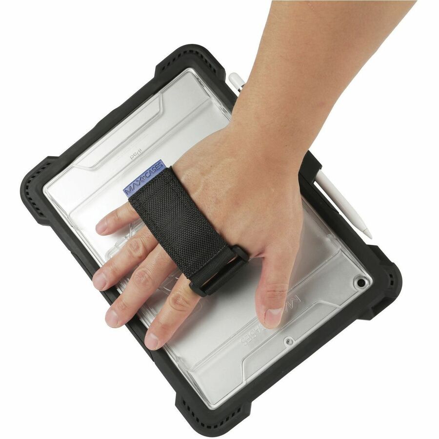 MAXCases Hand Strap for Shield Extreme-M, Extreme KeyCase, Acer & ASUS ChromeTab (Black) - Black