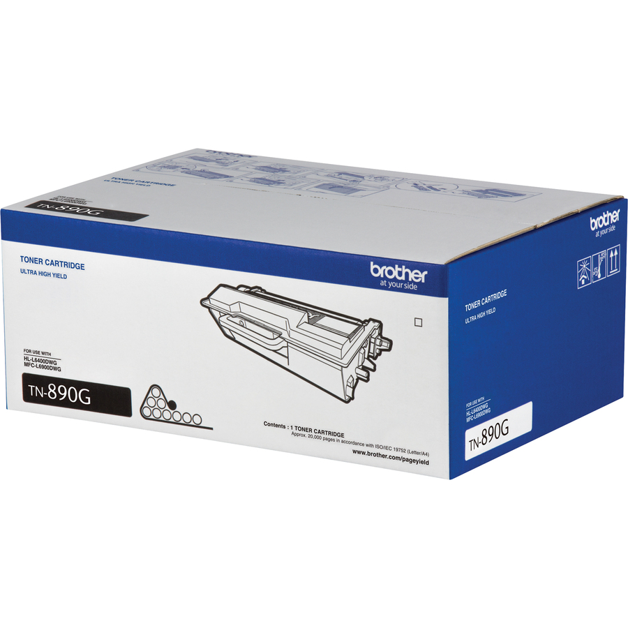 Brother TN890G TAA-Compliant Ultra High-yield Black Toner Cartridge - 20000 Pages