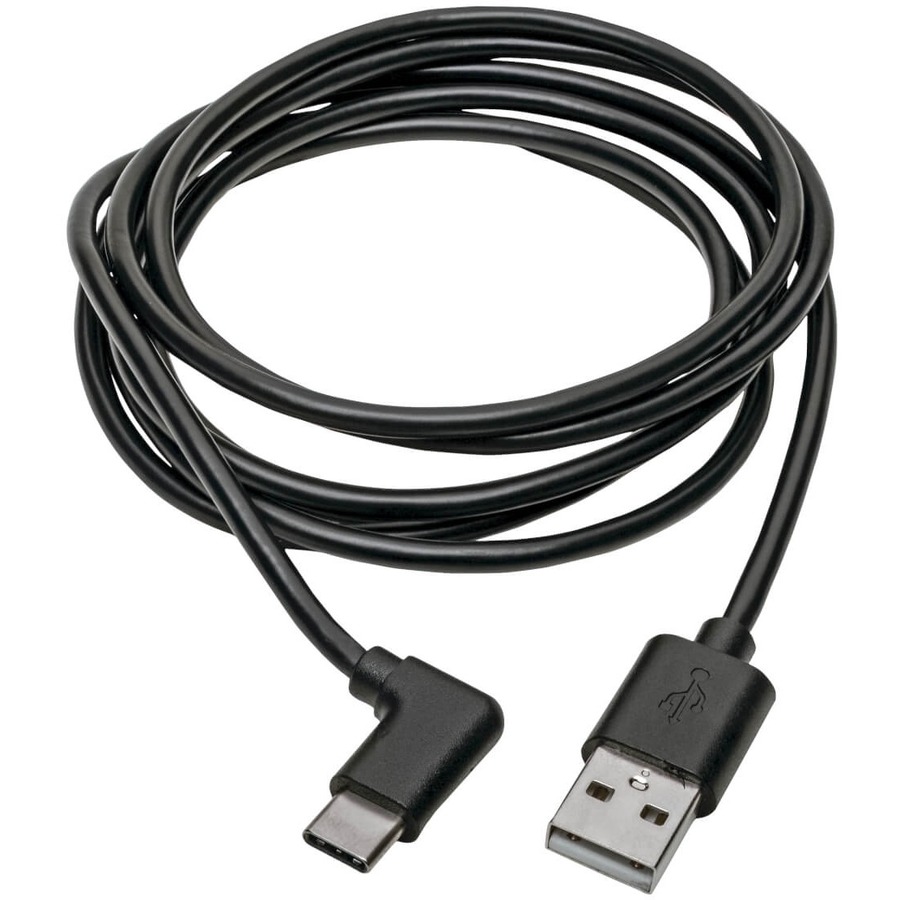Eaton Tripp Lite Series USB-A to USB-C Cable, Right-Angle USB-C, USB 2.0, (M/M), 6 ft. (1.83 m)