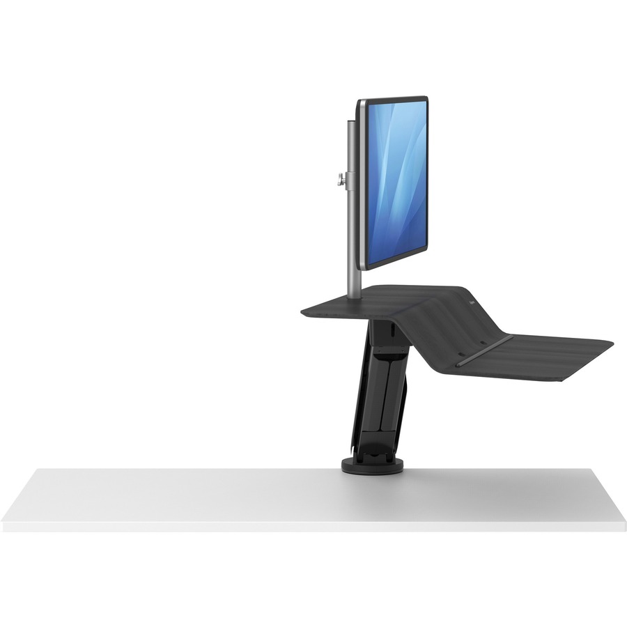 Fellowes Lotus™ RT Sit-Stand Workstation Black Single - 1 Display(s) Supported - 1 Each - LCD Monitor/Plasma Mounts - FEL8081501