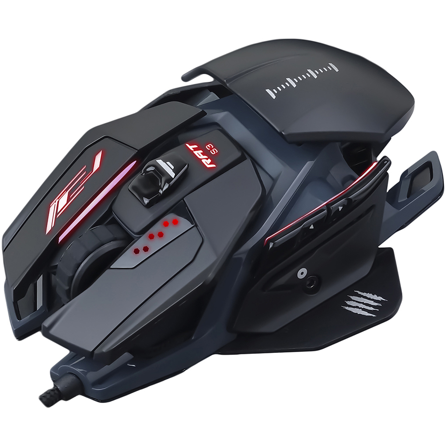 Mad Catz The Authentic R.A.T. Pro S3 Optical Gaming Mouse - Optical - Cable - Black - USB 2.0 - 7200 dpi - Scroll Wheel