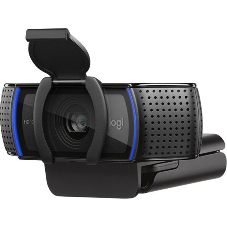 Logitech C920S Webcam - 2.1 Megapixel - 30 fps - USB 3.1 - 1920 x 1080 Video  - Auto-focus - Microphone - LOG960001257