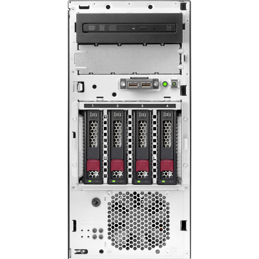 HPE ProLiant ML30 G10 4U Tower Server - 1 x Intel Xeon E-2124 3.30 GHz - 8 GB RAM - Serial ATA/600 Controller