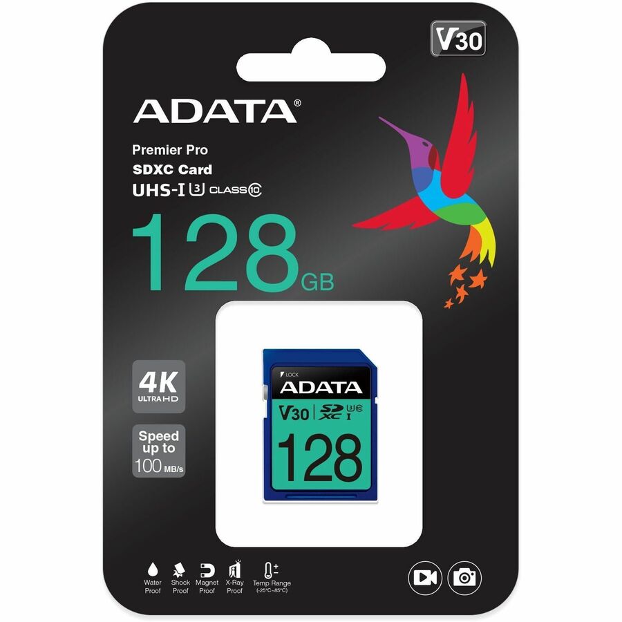 Adata Premier Pro 128 GB Class 10/UHS-I (U3) V30 SDXC