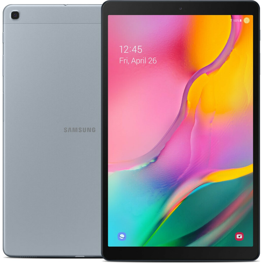 Samsung Galaxy Tab A SM-T510 Tablet - 10.1" - Dual-core (2 Core) 1.80 GHz Hexa-core (6 Core) 1.60 GHz - 3 GB RAM - 128 GB Storage - Android 9.0 Pie - Silver