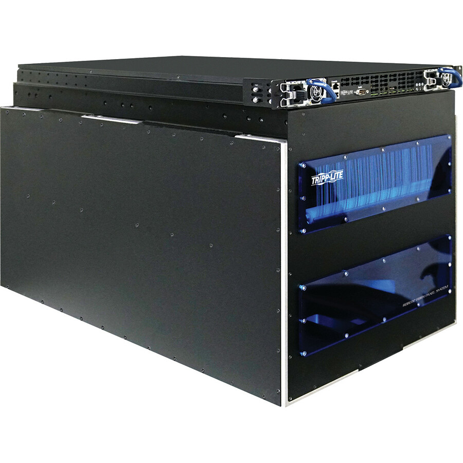 Tripp Lite Robotic Fiber Panel System - 512 Multimode LC Fiber Ports, 10U - 512 Port(s) - 512 x Duplex - 10U High - Black - 19" Wide - Rack-mountable - TAA Compliant