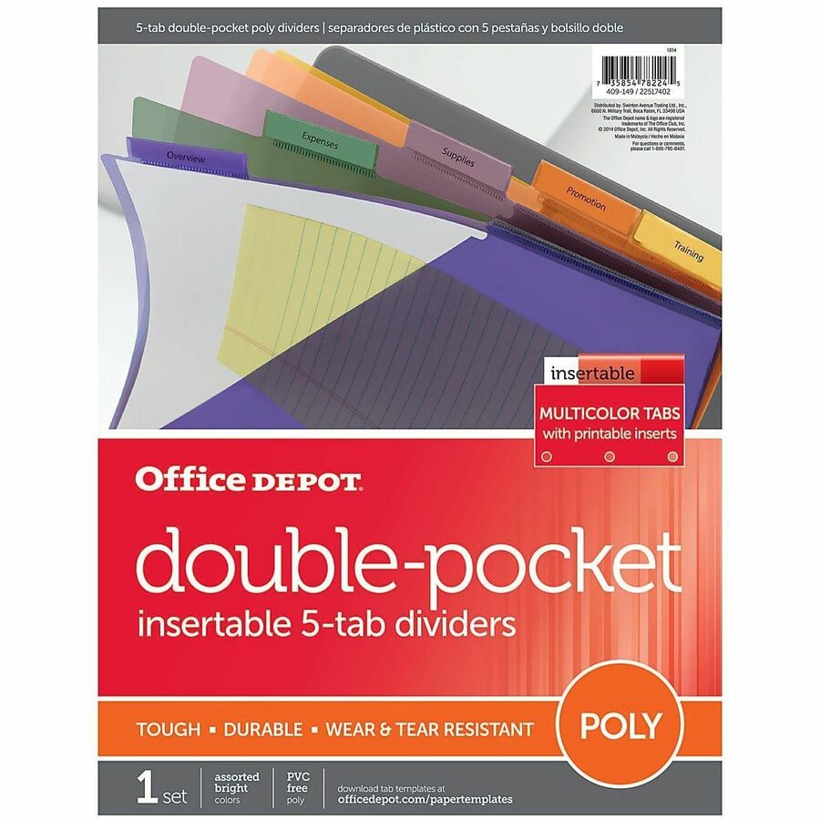 Office Depot Paper Templates Index Divider