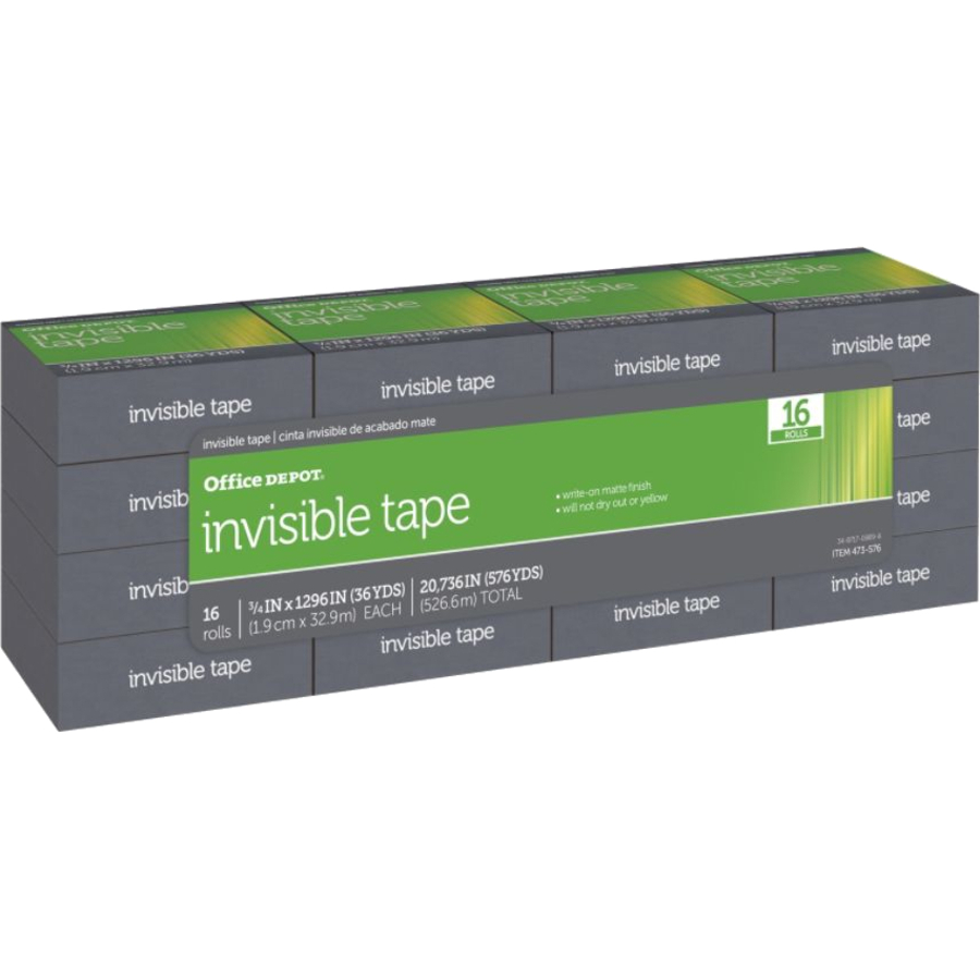 Office Depot® Brand Office Depot Invisible Tape, 3/4" x 1296", Clear