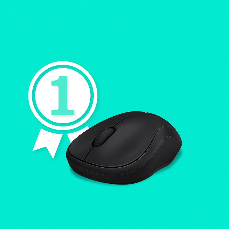 Logitech Wireless Mouse M190 - Full Size Ambidextrous Curve Design,  18-Month Battery with Power Saving Mode, Precise Cursor Control &  Scrolling, Wide