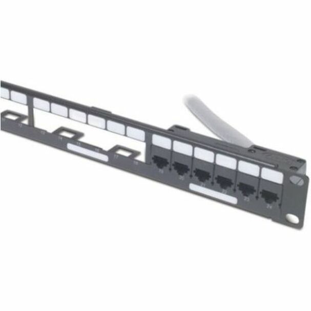 APC Data Distribution 1U Panel, Holds 4 each Data Distribution Cables for a Total of 24 Ports