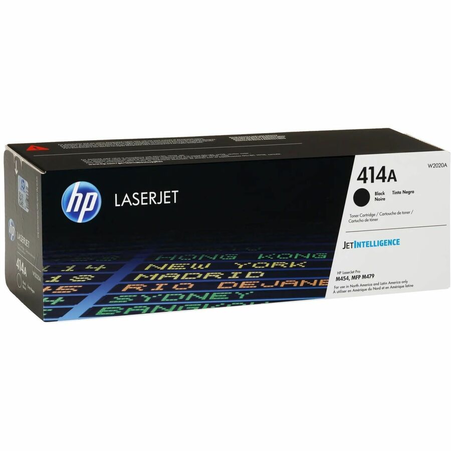HP 414A Black Toner Cartridge, W2020A, Original LaserJet, ~2,400 Pages, For M454 M479 Series