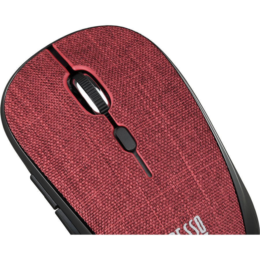 Adesso iMouse S80R - Wireless Fabric Optical Mini Mouse (Red)