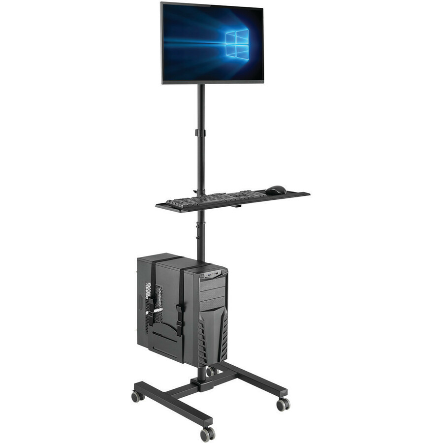 Tripp Lite by Eaton Mobile Workstation with Monitor Mount - For 17" to 32" Displays Height Adjustable