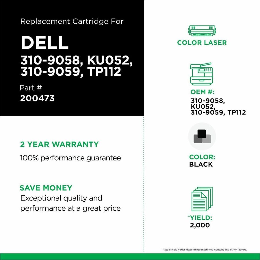 Cartouche de toner compatible Dell 1320 - CIG