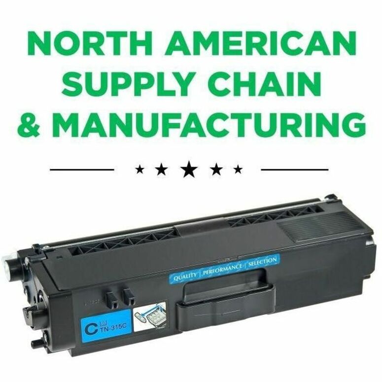 CIG Remanufactured High Yield Laser Toner Cartridge TN315, TN315C (Brother TN315C) - Cyan Each