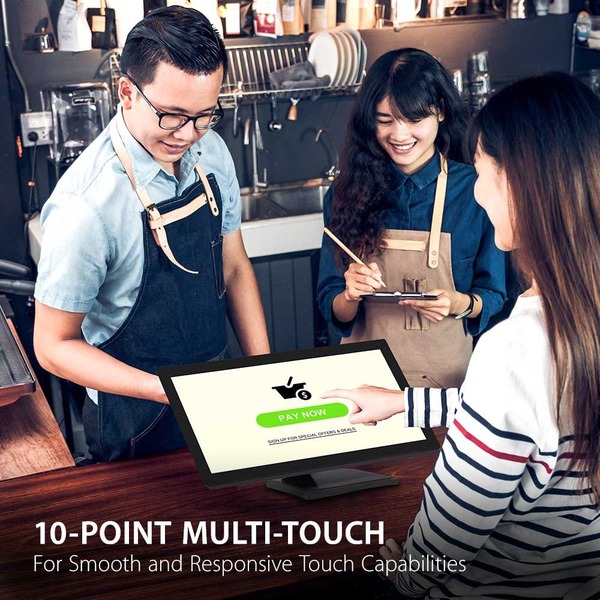 TOUCH 27" 10-point Touch Display (PCT) with Advanced Ergonomic Stand,1920x1080 Resolution.