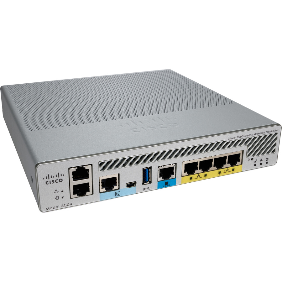Cisco AIR-CT3504-K9-RF 3504 remanufactured wireless LAN controller rack mount appliance — alternate view 1