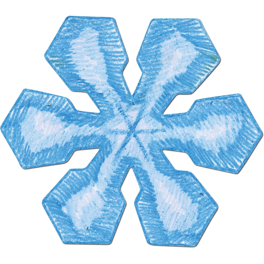 Roylco Stencil - Snowflake - 8" (203.20 mm)8" (203.20 mm) - Rubbing Plates and Stencils - ROY58622