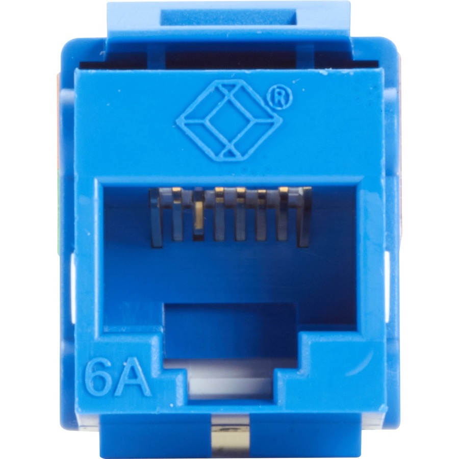 Black Box GigaTrue 2 CAT6A Keystone Jack - Unshielded, RJ45, Blue