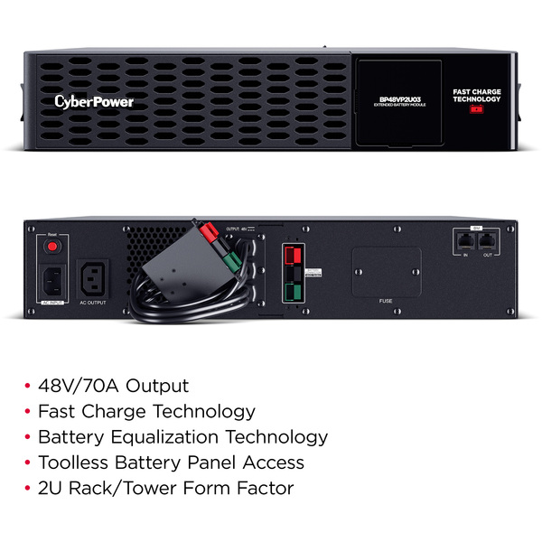 CYBERPOWER Battery Pack BP48VP2U03 fuer PR2200ERTXL2UAN/PR3000ERTXL2UAN 16x12V/6AH 63CM incl. 4POSTRAILKIT