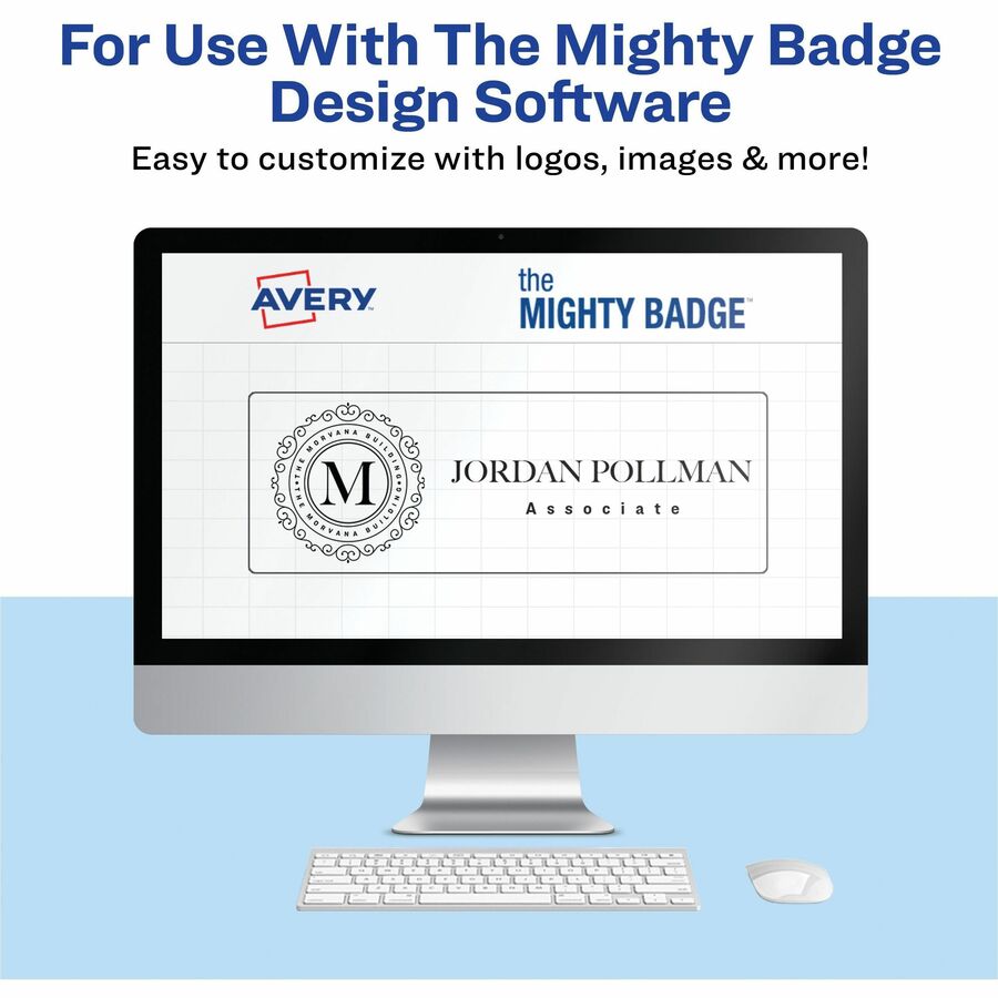 The Mighty Badge® Mighty Badge Professional Reusable Name Badge System - Gold
