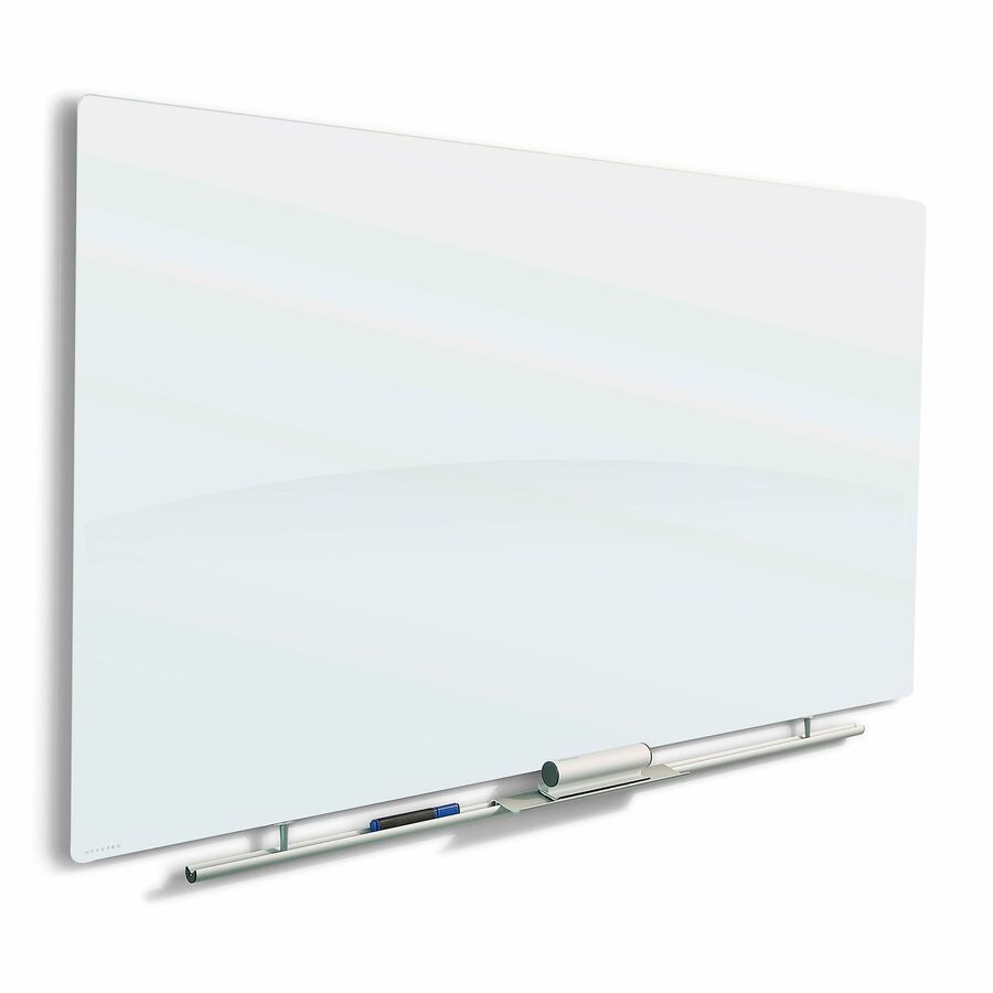 WorkPro™ Professional Cinema Glass Unframed DryErase Whiteboard, 42" x 74" , White