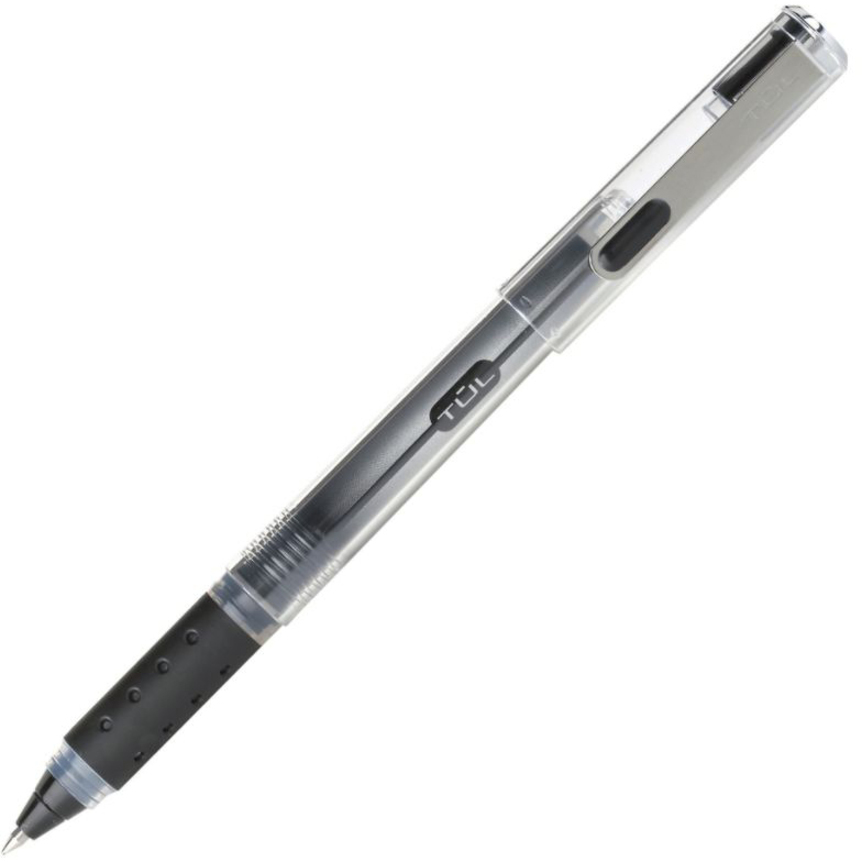 Tul Rb1 Rollerball Pens Fine Point 05mm Silver Barrel Black Ink