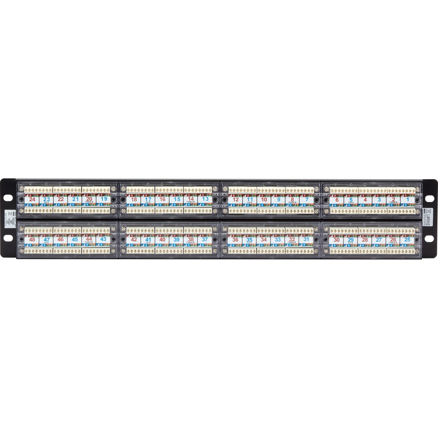 Black Box GigaTrue&reg; CAT6 Patch Panel - 2U, Unshielded, 48-Port