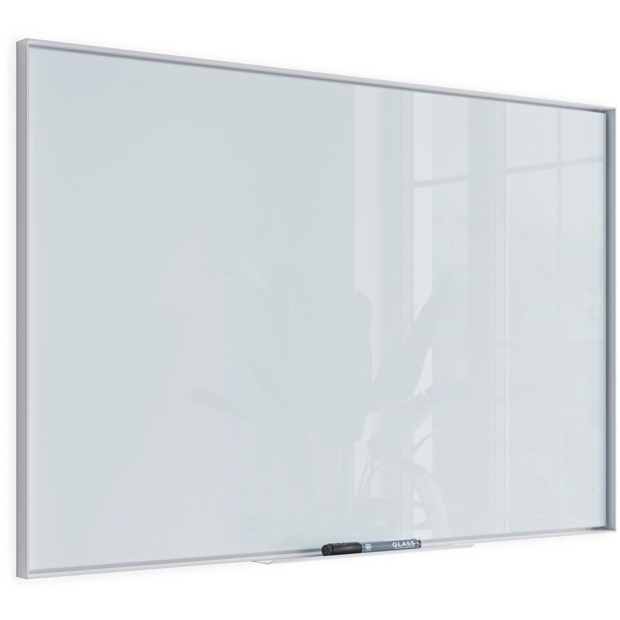 U Brands Frosted White Glass Dry Erase Board, Frameless & Reviews