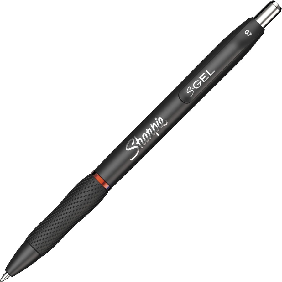 Sharpie S-Gel Pens - 0.7 mm Pen Point Size - Retractable - Red Gel-based Ink - 12 / Dozen