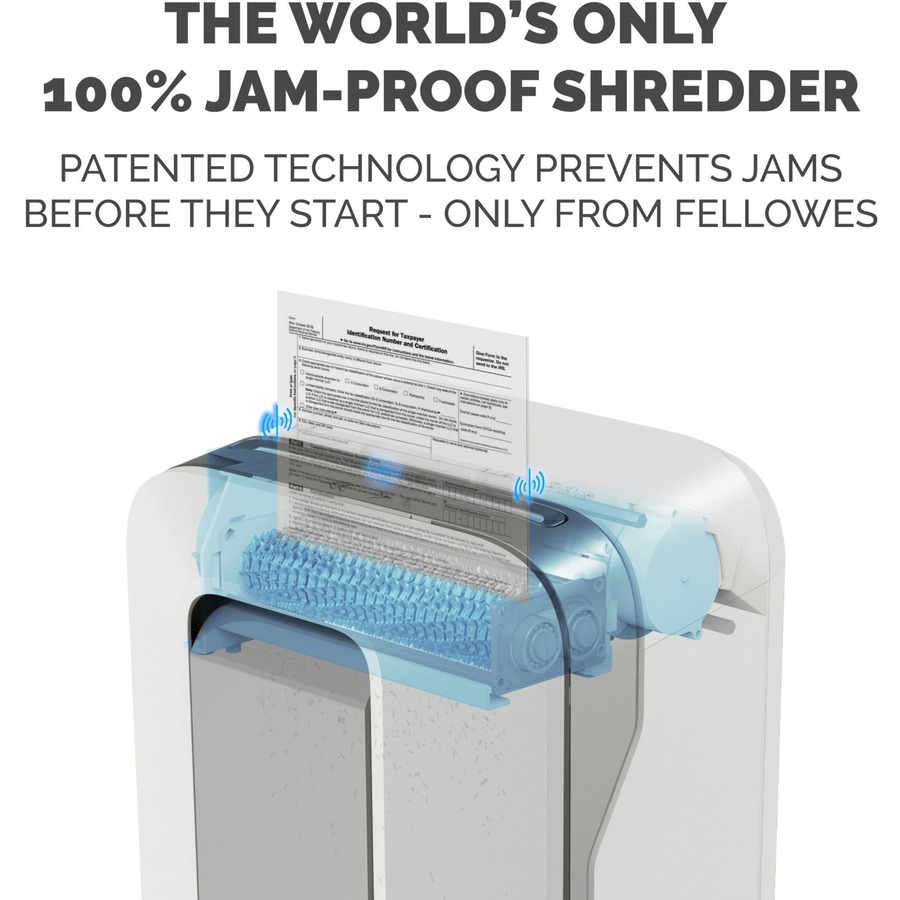 Fellowes Powershred® LX200 Micro-Cut Shredder (White) - Continuous Shredder - Micro Cut - 12 Per Pass - for shredding Paper, Paper Clip, Credit Card, Staples, Junk Mail - 0.2" x 0.5" Shred Size - P-4 - 10 Minute Run Time - 15 Minute Cool Down Time - 2 - Micro-Cut Shredders - FEL5015101