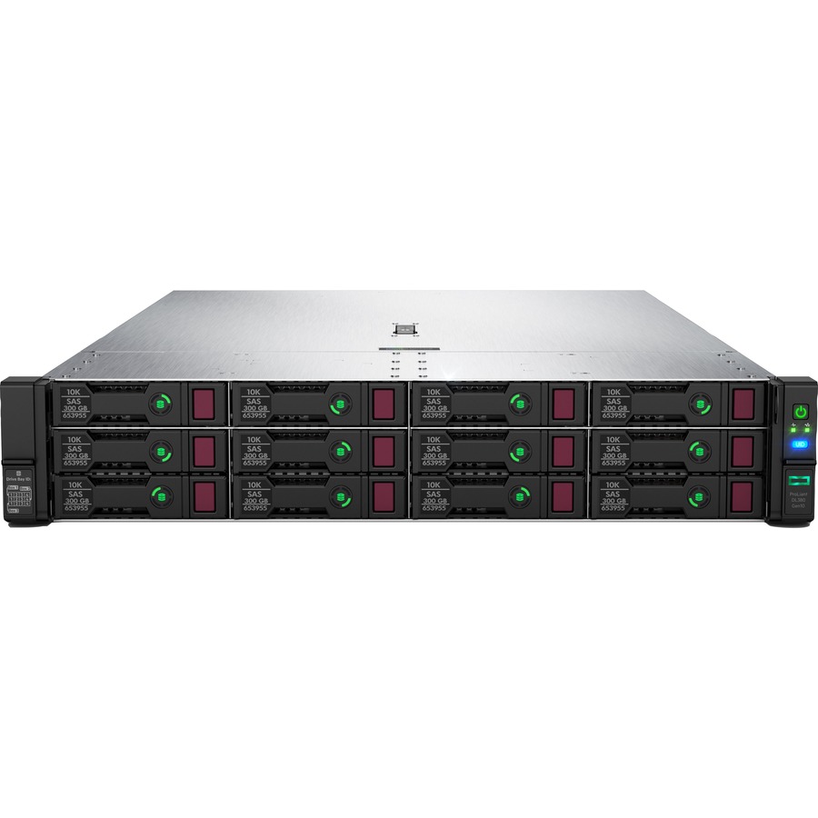 HPE ProLiant DL380 G10 2U Rack Server - 1 x Intel Xeon Silver 4208 2.10 GHz - 32 GB RAM - Serial ATA/600, 12Gb/s SAS Controller