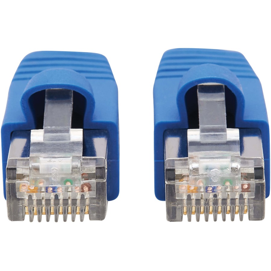 Tripp Lite by Eaton Cat6a 10G Snagless F/UTP Ethernet Cable (RJ45 M/M) PoE CMR-LP Blue 10 ft. (3.05 m)