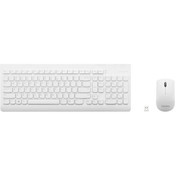 LENOVO 510 Wireless Combo Keyboard & Mouse - White(Open Box)