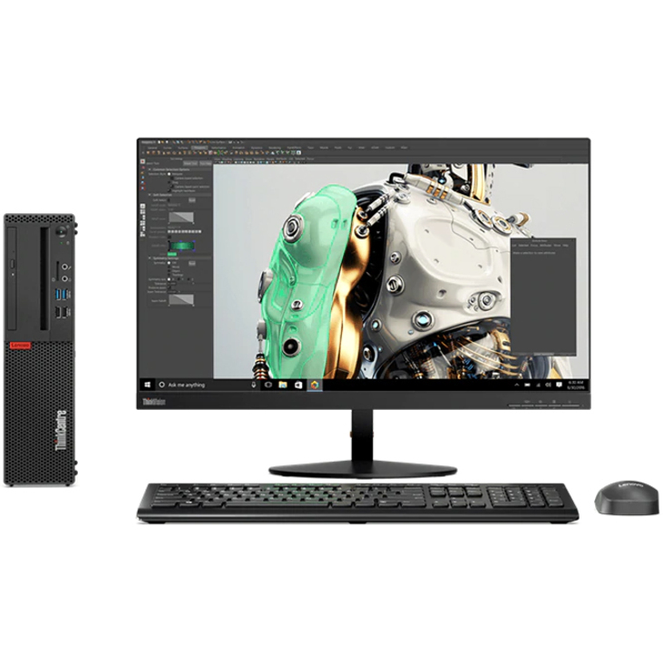 Lenovo ThinkCentre M75s-1 11A9000TUS Desktop Computer - AMD Ryzen 5 3400G 3.70 GHz - 8 GB RAM DDR4 SDRAM - 256 GB SSD - Small Form Factor - Raven Black