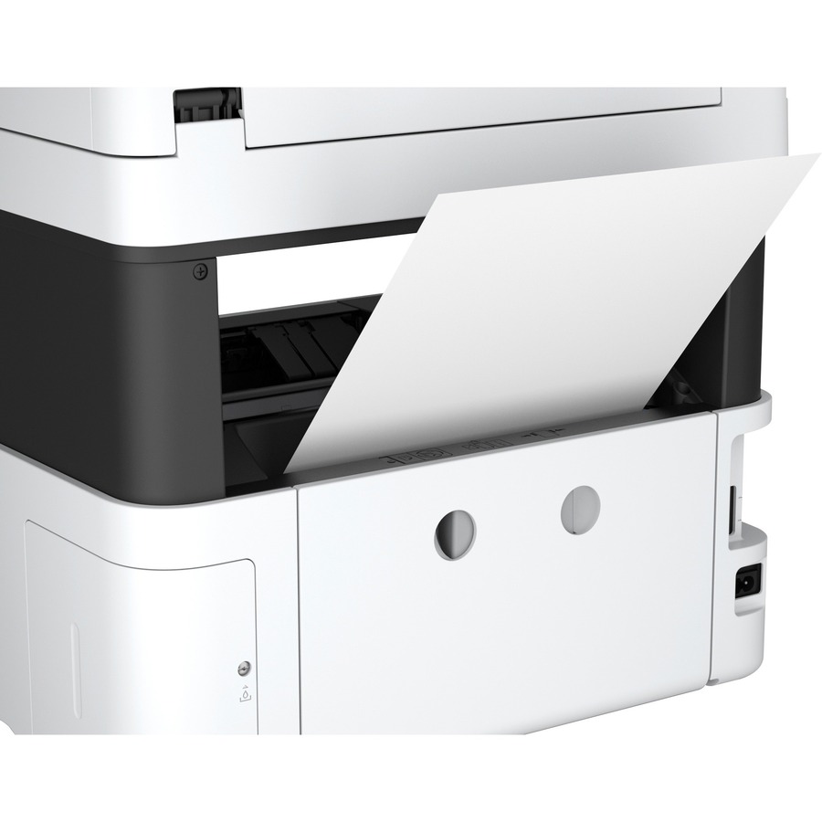 Epson WorkForce ST-M3000 Monochrome Multifunction Supertank Printer. Cartridge Free MFP with ADF & Fax Inkjet copier/Fax/Scanner-1200x2400 dpi Print-Automatic Duplex Print-1200 dpi Optical Scan-20 ppm-Up to 23k pages of ink-Wireless LAN - Copier/Fax/Print