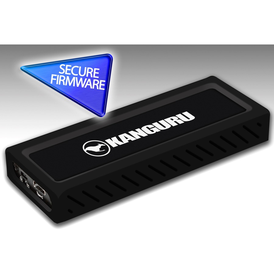 Kanguru UltraLock&trade; USB-C M.2 NVMe SSD, SuperSpeed+ USB 3.1 Gen 2, 250GB