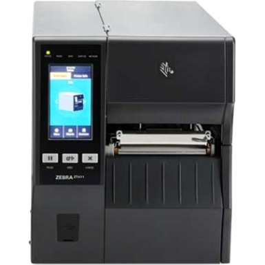 TT Printer ZT411; 4"", 300 dpi, US Cord, Serial, USB, 10/100 Ethernet, Bluetooth 4.1/MFi, USB Host, Peel w/ Full Rewind, EZPL — alternate view 1