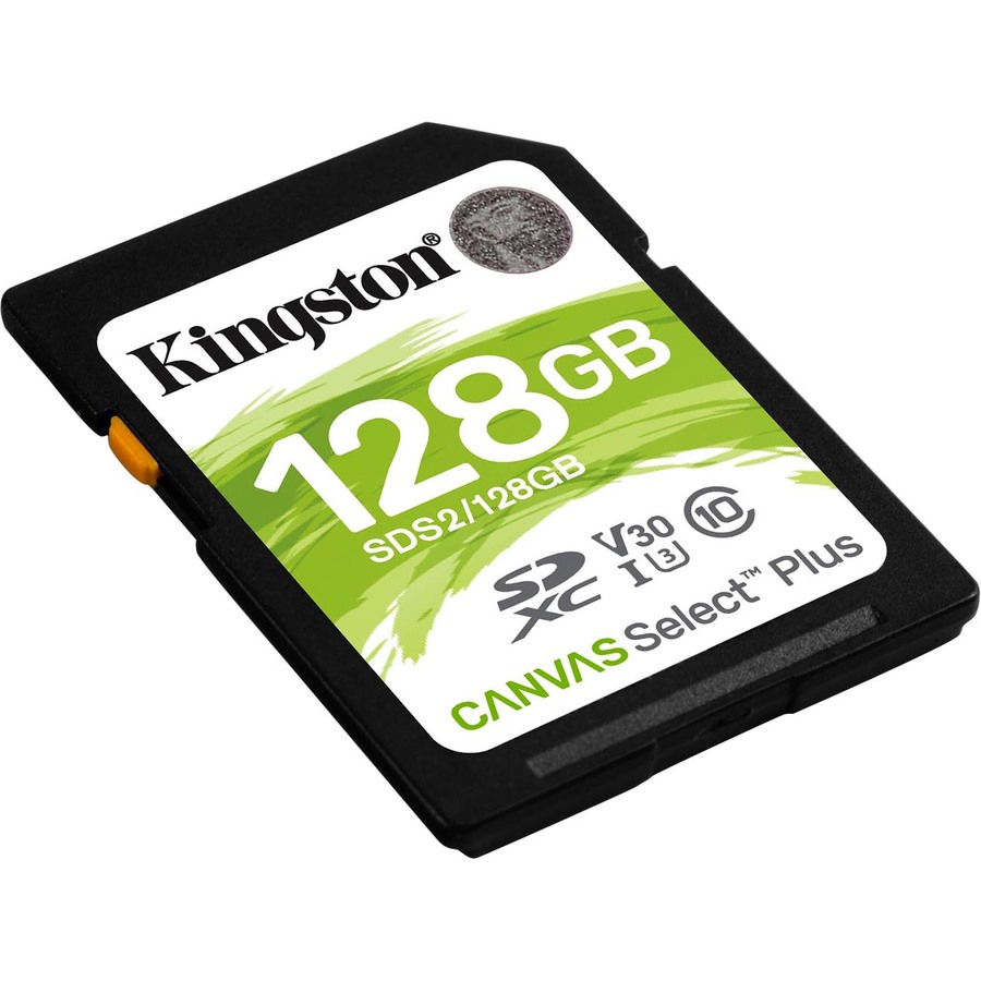 Kingston Canvas Select Plus SDS2 128 GB Class 10/UHS-I (U3) SDXC - 1 Pack