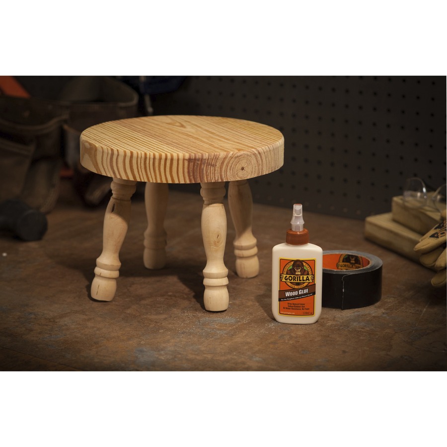 Gorilla Glue Gorilla Wood Glue - 4 oz - Wood, Project, Indoor, Outdoor -  Water Resistant, Non-foaming, Moisture Resistant, Easy to Use, Adhesive,  Pain 