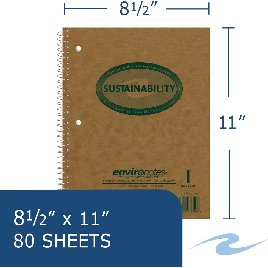 Picture of Roaring Spring EnviroNotes 1-Subject Notebook