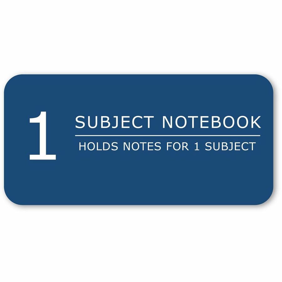 Roaring Spring College Ruled Poly Cover One Subject Spiral Notebook - 70 Sheets - 140 Pages - Printed - Spiral Bound - Both Side Ruling Surface - Red Margin - 3 Hole(s) - 15 lb Basis Weight - 56 g/m² Grammage - 10 1/2" x 8" - 0.25" x 8" x 10.5" - Whi