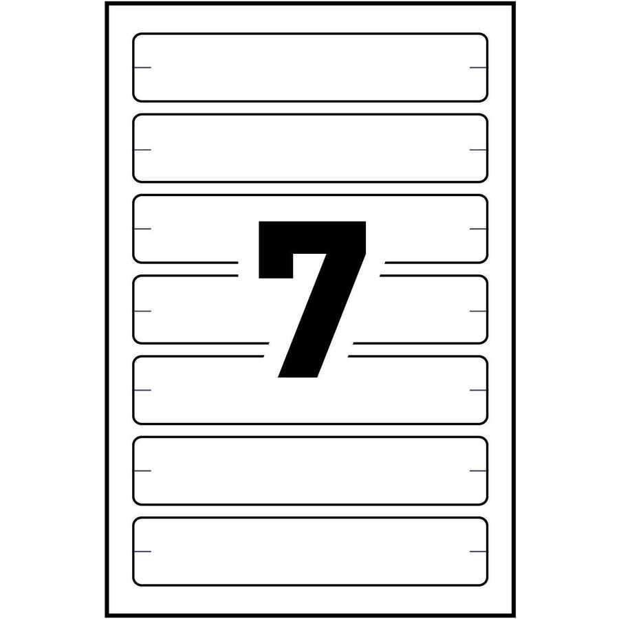 Avery&reg; File Folder Labels for Laser and Inkjet Printers, 3-1/2" x 1/3" , White