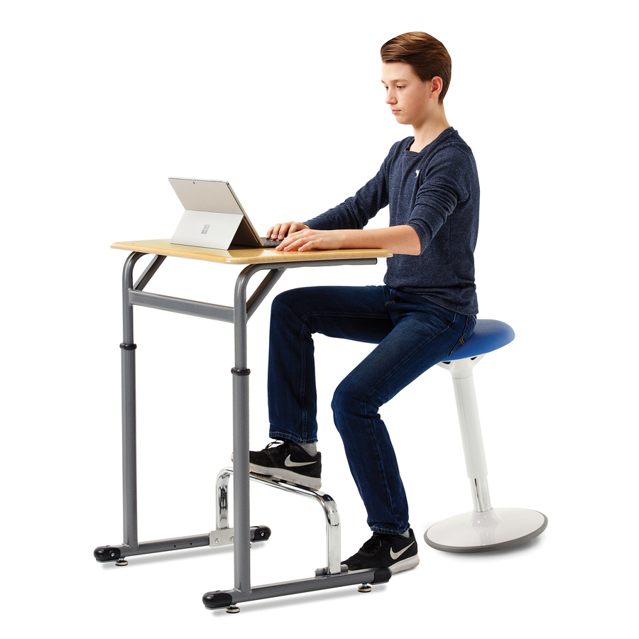 Integrity Cantilever Desk - Sugar Maple Rectangle, Laminated Top - Cantilever Base x 26" Table Top Width x 20" Table Top Depth - 42" Height - Student Desks - ALUCANTSD
