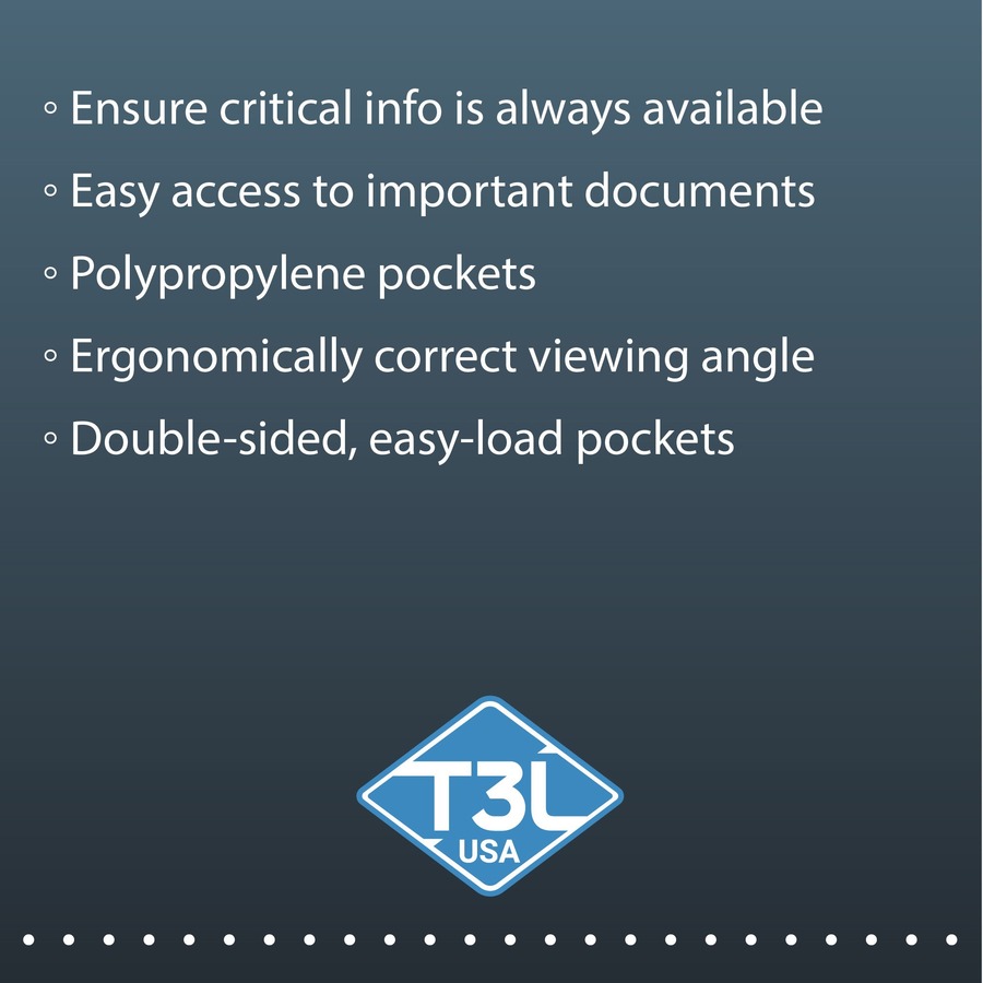 Djois by Tarifold Compact Desktop Document Display - Desktop - 10 Pockets - Support Letter 8.50" x 11" Media - Flexible, Ergonomic, Dual Sided - 1 Each