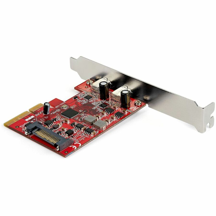 StarTech 2-Port USB 3.2 Gen 2 PCIe Card, USB-C 10Gbps PCI Express 3.0 x4 Controller, USB Type-C, Data Only, Windows/macOS/Linux, TAA