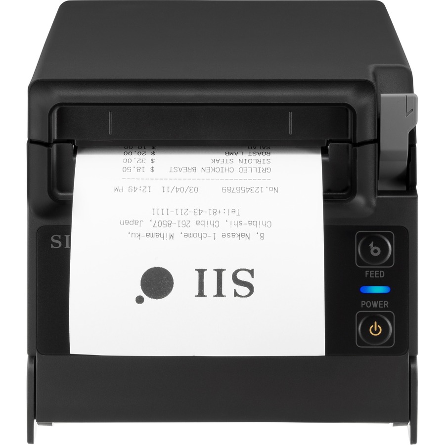 Seiko RP-F10 Black Desktop Direct Thermal Receipt / POS USB High Speed Printer With Cutter
