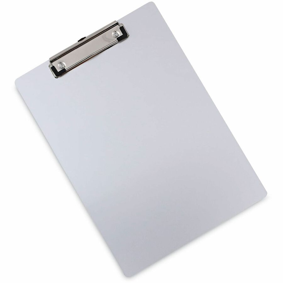 Universal Clipboard - 0.50" Clip Capacity - Storage for Document, Paper - 8 1/2" x 11" Sheet Size - Aluminum - Aluminum - 1 Each