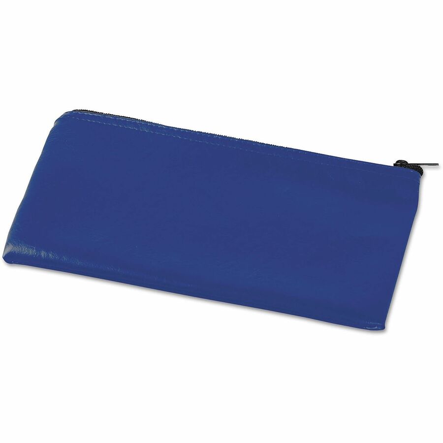 Universal Carrying Case (Wallet) Cash - Blue - Faux Leather Polyurethane Body - 6" Height x 11" Width - 2 Pack