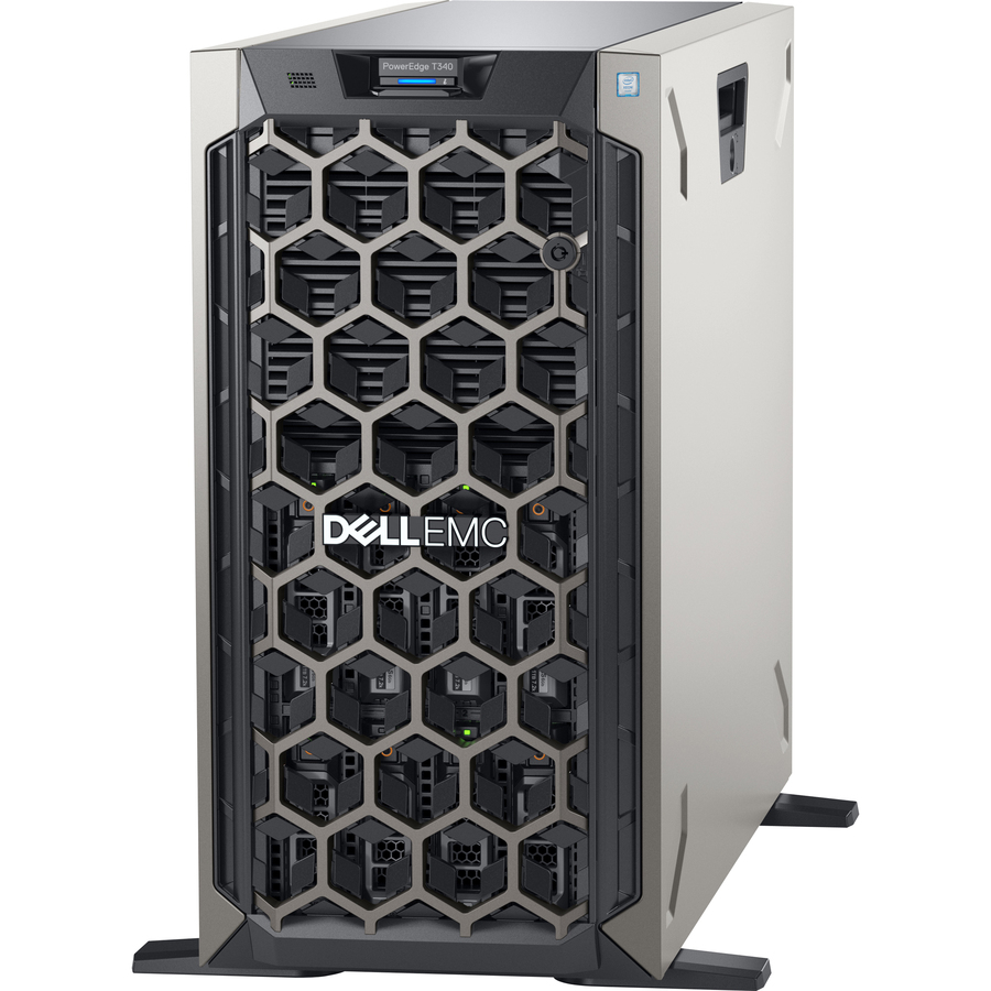 Dell EMC PowerEdge T340 5U Tower Server - 1 x Intel Xeon E-2234 3.60 GHz - 8 GB RAM - 1 TB HDD - (1 x 1TB) HDD Configuration - Serial ATA Controller - 1 Year ProSupport